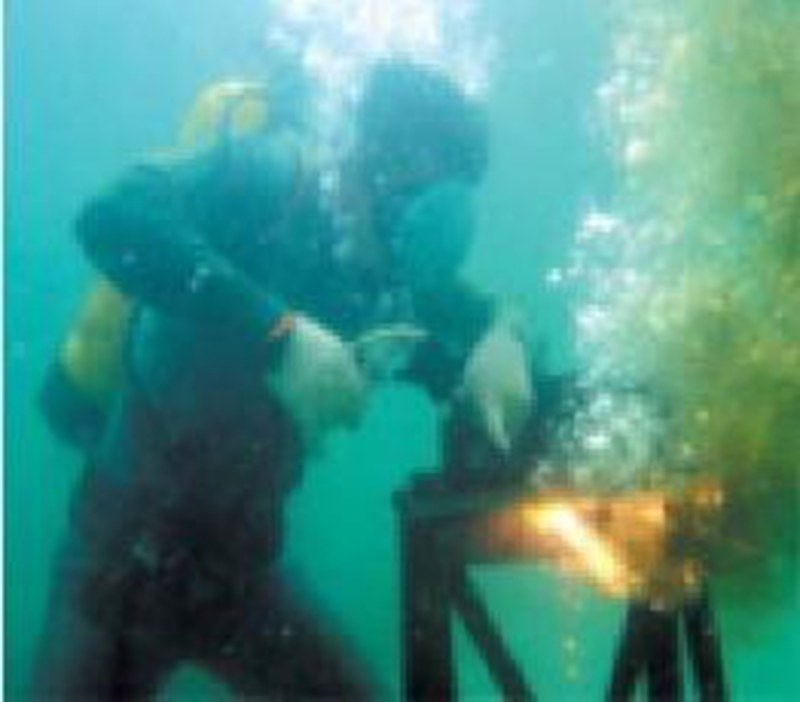 水下濕法焊接工程